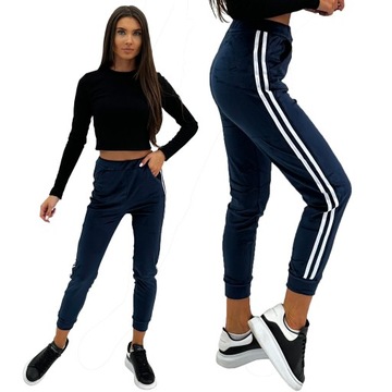 WE993 roz. 3XL DAMSKIE SPODNIE WELUROWE GŁADKIE