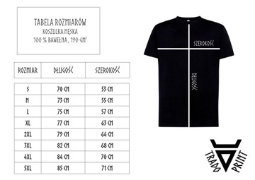 KOSZULKA URODZINOWA MĘSKA LICZNIK NIECOFANY 30 40 50 60 70 NA PREZENT