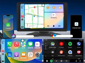 RADIO STACJA MULTIMEDIALNA ANDROID AUTO APPLE CARPLAY ANDROID 13 DVR 4/64GB