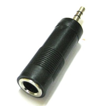 Adapter przejście MINIJACK(M) 3.5 - JACK(F) 6.3