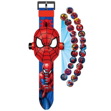 3D HODINKY S PROJEKTOROM SPIDERMAN MUŽ PAVÚK ZOBRAZUJE OBRÁZKY FIGÚRKA