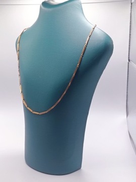 ЗОЛОТАЯ ЦЕПОЧКА ЗОЛОТОЙ РЕМЕШОК ДЛЯ ЧАСОВ РОЗОВОЕ ЗОЛОТО PR585 14К 12,20г 56СМ