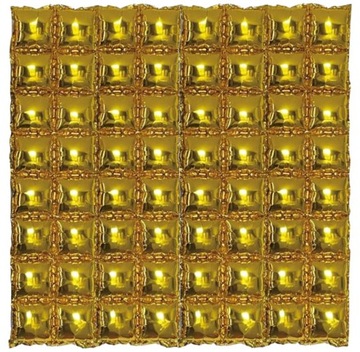 Ściana balonowa foliowa kurtyna złota tło 140x148