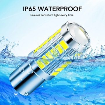 1pcs BA15S P21W 1156 Car LED Reverse Light Bulb For VW Passat B5 B6 Golf 4