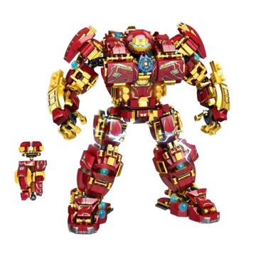 FIGURKA KLOCKI IRON MAN HULK BUSTER MARVEL AVENGERS 1450 ELEMENTÓW PREZENT