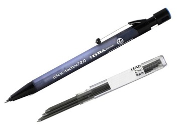 OŁÓWEK AUTOMATYCZNY 2 MM LYRA + 6 GRAFITÓW