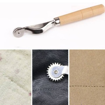 Металлическое портновское колесо-маркер для швейных строчек.