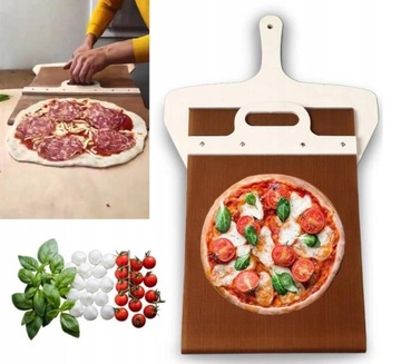 PRZESUWANA ŁOPATA ŁOPATKA DO PIZZY CHLEBA PRAKTY