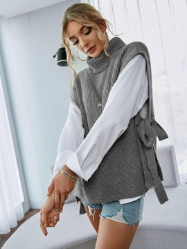 СЕРЫЙ ТРИКОТАЖНЫЙ ЖИЛЕТ ДЛЯ ГОЛЬФА SHEIN S