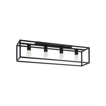 Lampa sufitowa Eldrick czarna 4 x E27