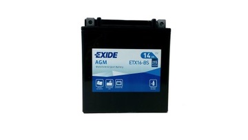 AKUMULATOR EXIDE MOTOCYKLOWY ETX16-BS/YTX16-BS 12V