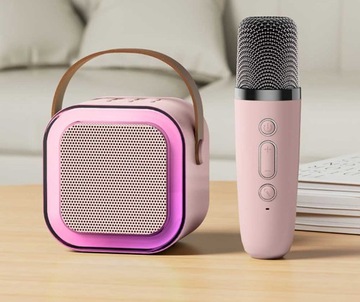 БЕСПРОВОДНОЙ НАБОР КАРАОКЕ ДЛЯ ДЕТЕЙ С BLUETOOTH ДИНАМИК + USB-МИКРОФОН
