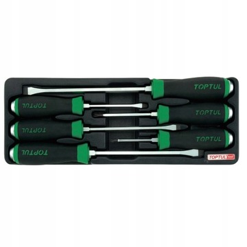 НАБОР НАТЯЖНЫХ ОТВЕРТОК КРЕСТОВЫЕ ПЛОСКИЕ ОТВЕРТКИ 6 EL TOPTUL