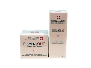 THEO MARVEE PigmentOUT Blanche Zestaw Krem 50ml + Serum 15ml