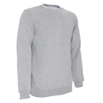 СВИТШОТ мужской ПОЛЬША ТЕПЛЫЙ без капюшона PROMOSTARS WEEKEND LIGHT GREY XXL