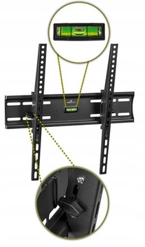 Прочное крепление для телевизора. Вешалка для телевизора 23–65 дюймов, регулируемая настенная рама.