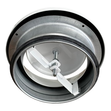 Anemostat EVF BIAŁY wywiewny wyciągowy płaski 100 z USZCZELKĄ