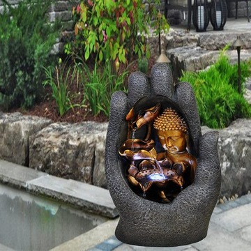 FONTANNA DOMOWA OGRODOWA LED Hand Fountain