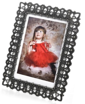 Ramka na zdjęcie 13x18 metalowa w kolorze srebra