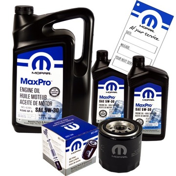 Olej MOPAR 5W30 6,9L + Filtr MO-090 JEEP RAM DODGE