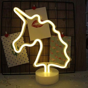 3D LED НЕОН Ночник UNICORN Единорог КРАСИВЫЙ