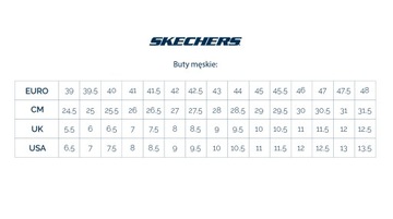 Męskie sneakers Skechers D'Lux Walker - Orford 232455-BLK r.42