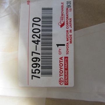 NAKLEJKA KAROSERII LEWY TYŁ RAV 4 75997-42070
