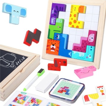 TABLICA MAGNETYCZNA KREDOWA DLA DZIECI TETRIS