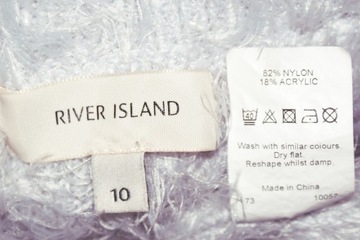 RIVER ISLAND_Cudny SWETEREK_delikatny liliowy włochacz prosty JEDYNY_38