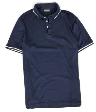 Emporio Armani Granatowa Koszulka Polo M