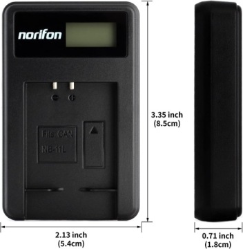 NORIFON NB-11L USB-ЗАРЯДНОЕ УСТРОЙСТВО С ЖК-дисплеем ДЛЯ КАМЕР CANON IXUS