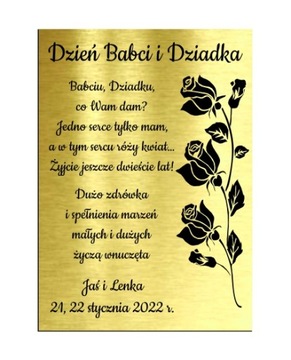 tabliczka życzenia WALENTYNKA GRAWER WALENTYNKI A6