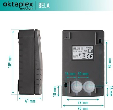 Внешний сумеречный выключатель Oktaplex Bela с таймером IP65