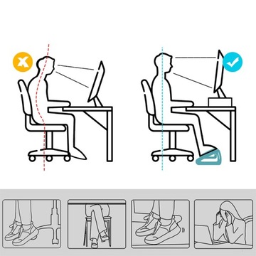 ТРЕУГОЛЬНАЯ ОФИСНАЯ ПОДНОЖКА С РЕГУЛИРУЕМЫМИ РОЛИКАМИ