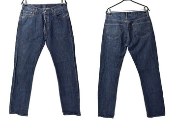 LEVIS strauss MODEL 501 SPODNIE MĘSKIE JEANS W34 L34