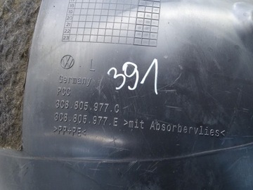 PODBĚH LEVÝ PŘEDNÍ LEVÉ PLASTOVÉ VW PASSAT CC FACELIFT 3C8805977C