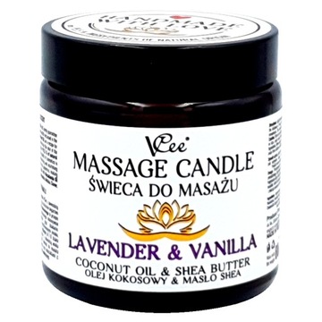 Świeca do masażu Vcee Lavender & Vanilla 80g