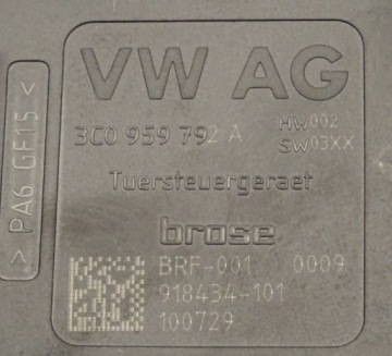 PASSAT B7 ЭЛЕКТРОМОТОР СТЕКЛА ПЕРЕДНИЙ ПРАВЫЙ 3C0959792A