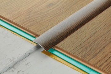 Listwa progowa PVC wcisk 40mm 2w1 Cezar L= 0,90m Dąb Verden