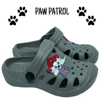 AXIM KLAPKI KROKSY PAW PATROL PIES SZARY 3802 R 33
