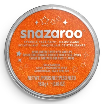 FARBA DO TWARZY BŁYSZCZĄCA ORANGE 18ML SNAZAROO