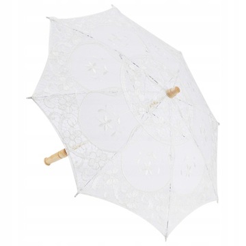 koronkowy parasol słoneczny koronkowy parasol