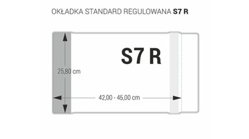 Okładka na zeszyt regulowana 25szt. Biurfol