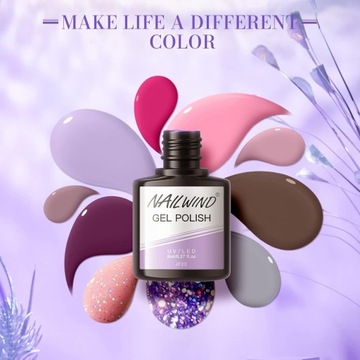 NailWind ГИБРИДНЫЙ НАБОР ГЕЛЬ-ЛАКОВ 10 шт.