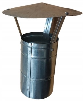 DASZEK KOMINOWY DYMNY fi 110 mm WENTYLACYJNY OCYNK