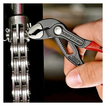 ЩИПЦЫ РЕГУЛИРУЕМЫЕ KNIPEX ТРУБНЫЙ КЛЮЧ COBRA 125 ММ 13 ПОЛОЖЕНИЙ РЕГУЛИРОВКИ
