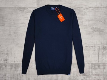 PÁNSKY SVETER SUPERDRY VINTAGE EMB COTTON TMAVOMODRÁ NOVINKA veľ. XL