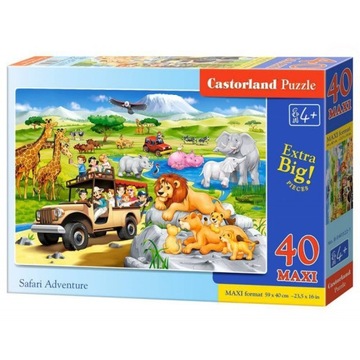 MAXI puzzle układanka dla 4 latka SAFARI zwierzęta