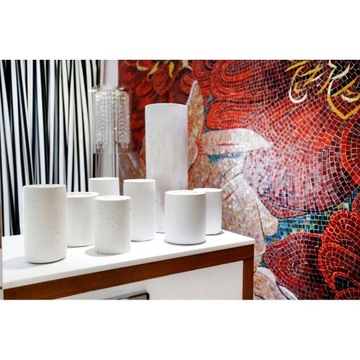 Архитектурный бетон подсвечник - 15x8 ролик