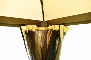 САДОВЫЙ ПАВИЛЬОН-палатка-беседка с VANCOUVER ШТОРЫ 4х3м Бежевый МОСКИТНАЯ СЕТКА